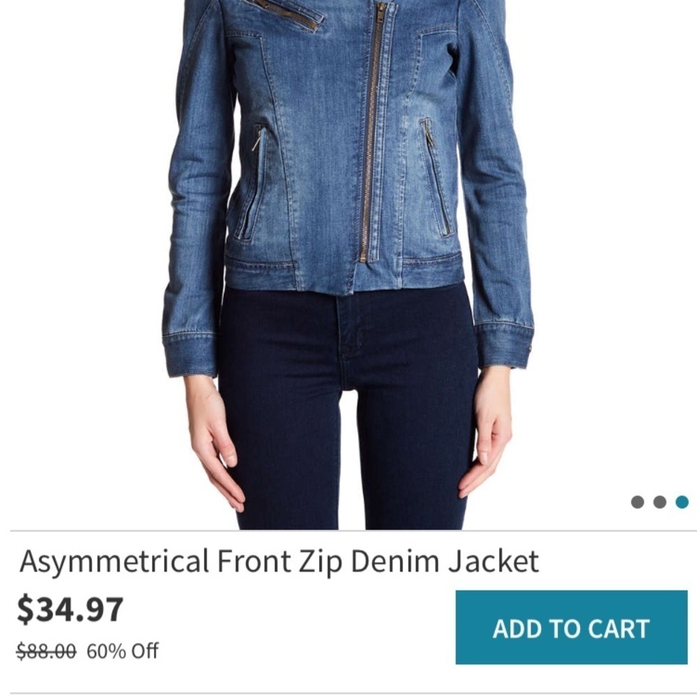 Women's Blue Denim Jacket - Picture 2 of 3